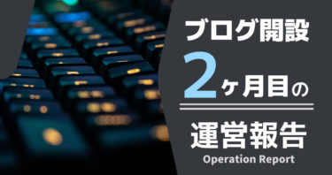 【ブログ開設２ヶ月】収益・PVなど洗いざらい晒す。【運営報告】