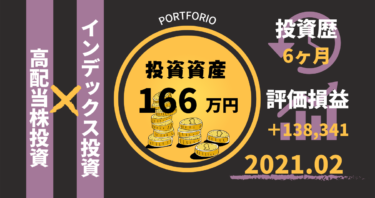 投資歴半年/資産160万円/初心者全開で始めた投資のポートフォリオ公開！